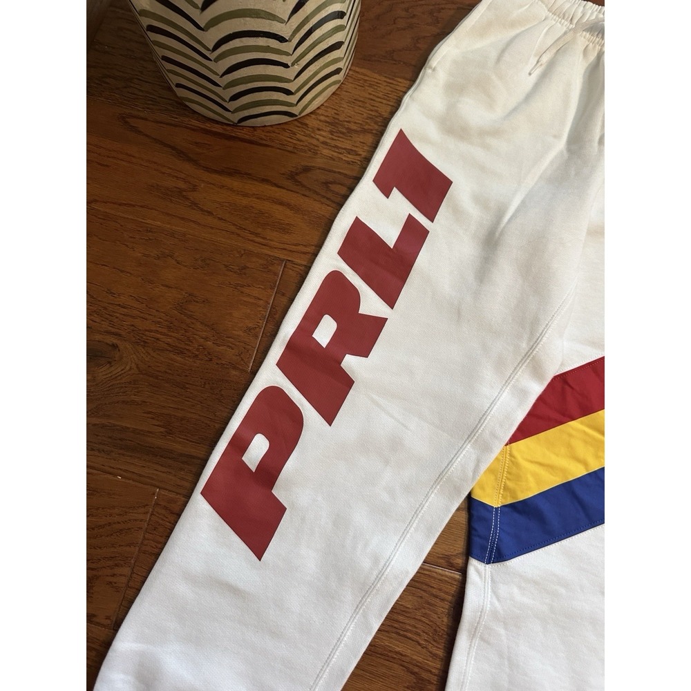 NWT Polo Ralph Lauren White 92 Racing 1 Joggers Size XS Unisex - Picture 6 of 12